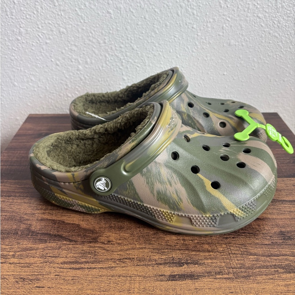 CROCS Men's Camo, Fuzzy Lined